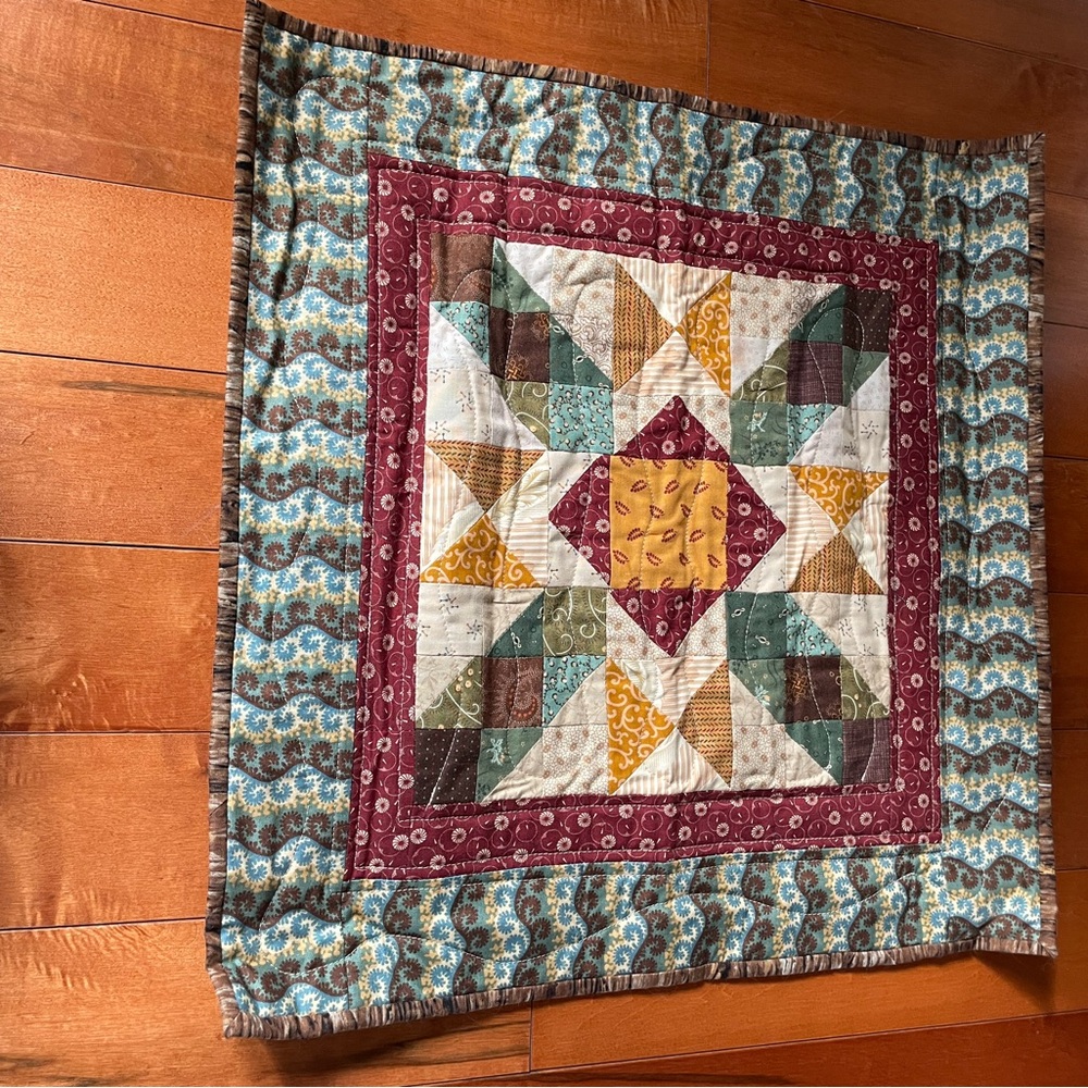 Handcrafted Patchwork Quilt Wall Hanging - Multicolor